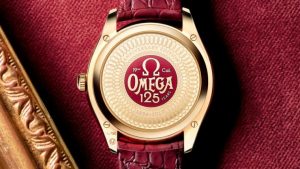 The special fake watches are designed for the 125th anniversary of Omega.
