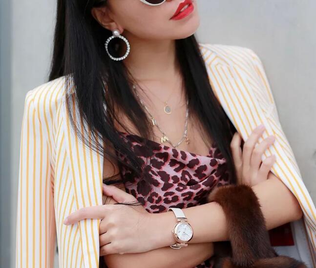 Global Influencer Cherry With Her UK Omega De Ville Ladymatic Replica Watch