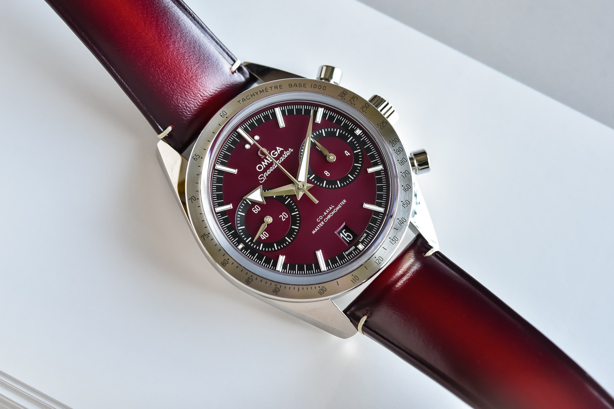 UK TOP QUALITY OMEGA SPEEDMASTER 57 REPLICA WATCHES ONLINE IN Burgundy Red
